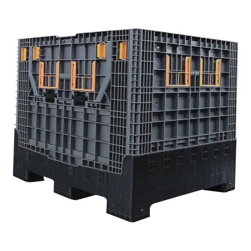 collapsible plastic pallet container