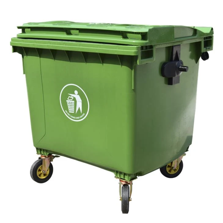 Plastmasas riteņi Atkritumu tvertne