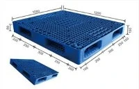 HDPE plastmasas palete, ko izmanto tekstila dzijas transportēšanai un uzglabāšanai