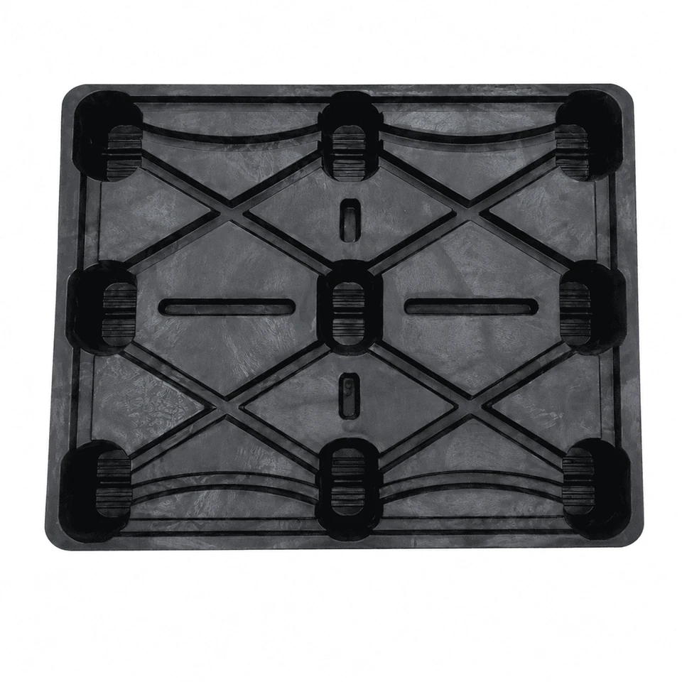 1100x1100 kompresijas formas plastmasas palete lielapjoma materiālu apstrādei
